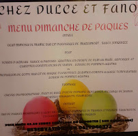 CHEZ DULCE & FANO à Lauris menu
