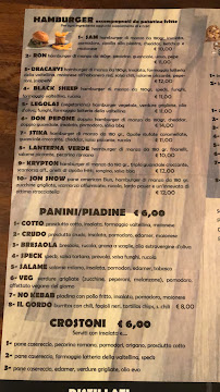 Menu / carte de Black Sheep à Cantù