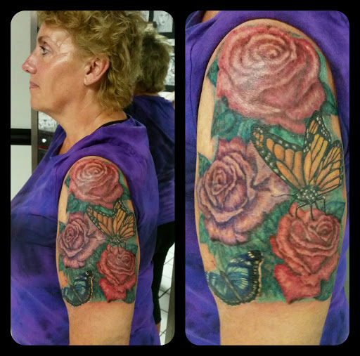 Find beach scene tattoo ideas for your next unique tattoo in Erie at EliKingInk