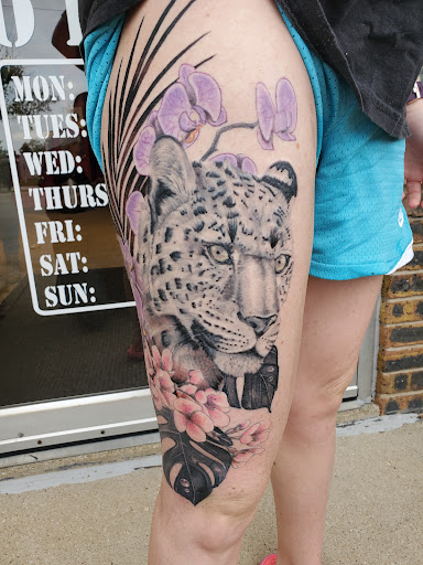 Explore grandkids tattoo ideas, creative tattoo ideas in Peoria, available at Guerrilla Ink Tattoos