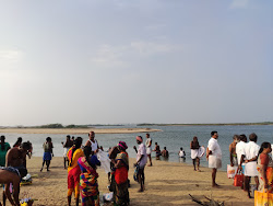 Foto von Agni Theertham Beach mit lange, gerade küste