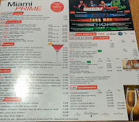 Miami Prime à Agde menu