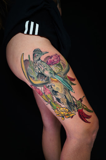 Explore american flag tattoo ideas for guys, creative tattoo ideas in New York, available at Red Baron Ink Tattoo and Piercing