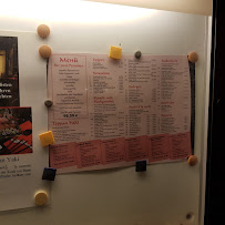 Menu / carte de Tokyohaus à Berlin