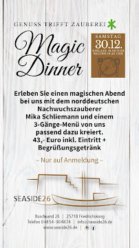 Restaurant Seaside 26 à Friedrichskoog - menu / carte