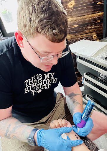 Explore never again tattoo ideas, creative tattoo ideas in Marshfield, available at Out of the Blue Tattoo