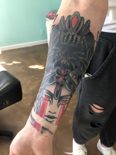 Explore thunderstorm tattoo ideas, creative tattoo ideas in Dickson, available at Lotus Tattoo Studio