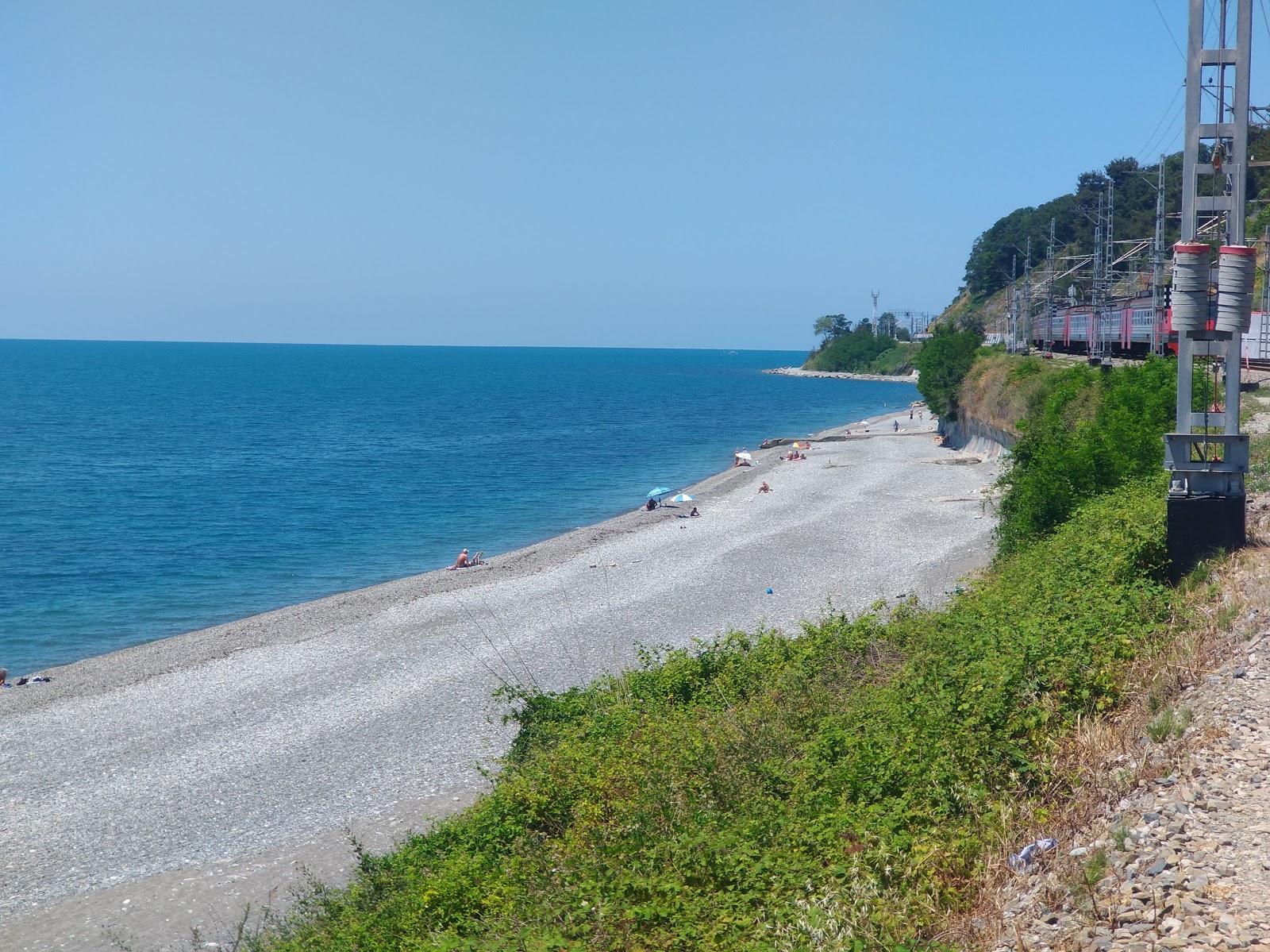Fotografija Dagomys beach II z sivi kamenček površino