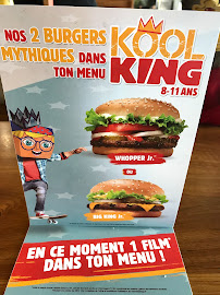 Burger King à Nemours carte