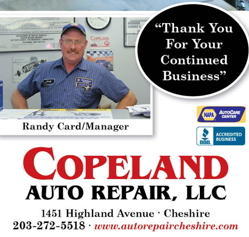 Auto Repair Shop «Copeland Auto Repair», reviews and photos, 1451 Highland Ave, Cheshire, CT 06410, USA