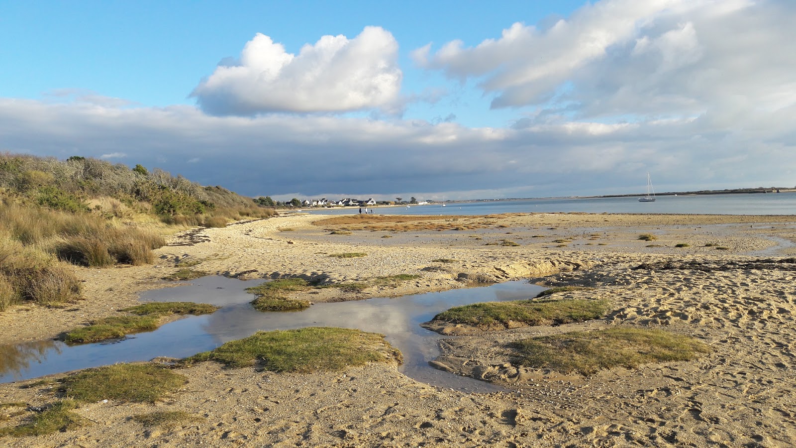 Foto von Plage de Riantec mit beiger sand Oberfläche