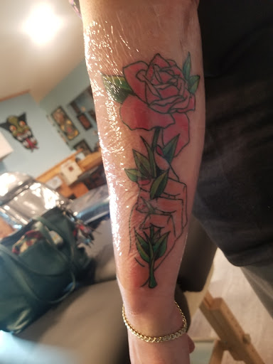 Explore psychedelic tattoo ideas, creative tattoo ideas in Powell, available at Hummingbird Tattoo Studio