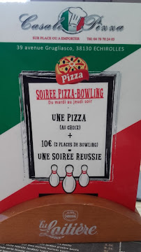 Menu du Casale pizza à Échirolles