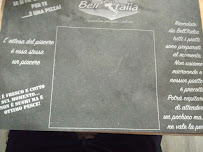 Restaurant Bell'Italia Cherasco à Cherasco (le menu)