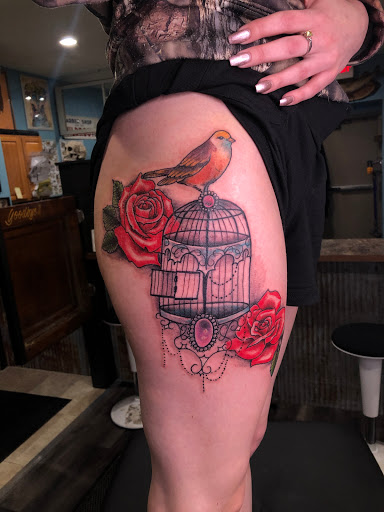 Explore grease tattoo ideas, creative tattoo ideas in Duluth, available at Gitchee Gumee Tattoo