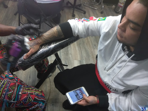 Explore leatherface tattoo ideas, creative tattoo ideas in Atlanta, available at Iron Palm Tattoos & Body Piercing Atlanta