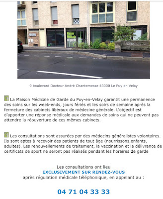 La Maison Médicale de Garde à Le Puy-en-Velay