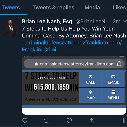 Criminal Justice Attorney «Attorney Brian Lee Nash», reviews and photos