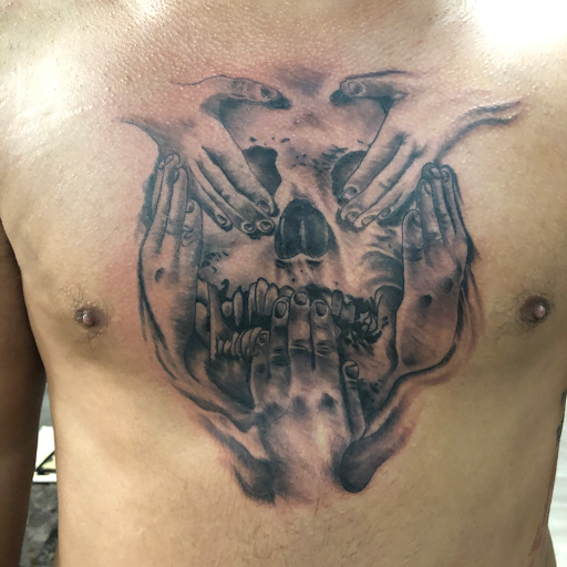 Explore plague doctor tattoo ideas, creative tattoo ideas in Lakeland, available at Lyons Den Tattoo Company