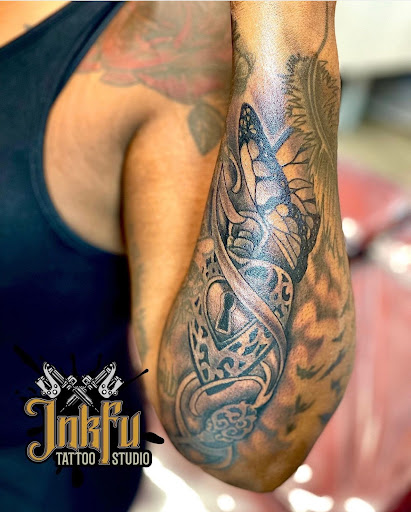 Explore small tattoo placement ideas, creative tattoo ideas in Omaha, available at Inkfu Tattoo Studio