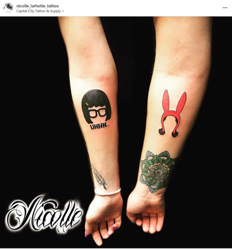 Explore shoulder tattoo ideas for men, creative tattoo ideas in Concord, available at Capital City Tattoo LLC