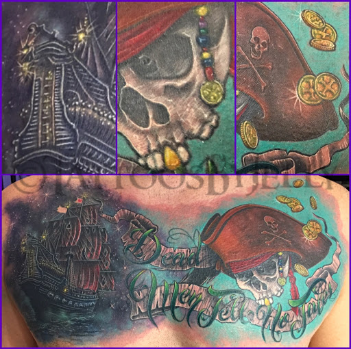 Explore godmother tattoo ideas, creative tattoo ideas in San Angelo, available at Jellys Surly Skull, LLC