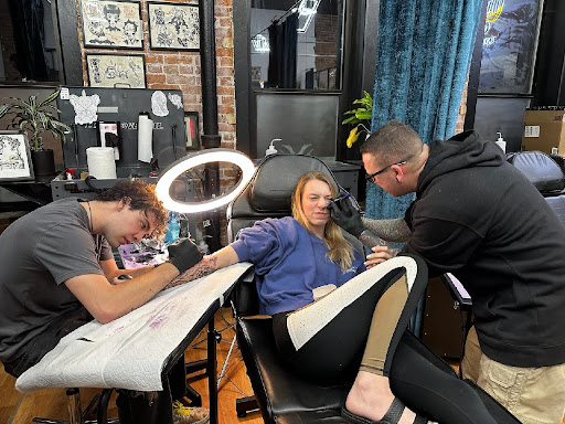 Explore leg tattoo ideas with meaning, creative tattoo ideas in Belgrade, available at The Loyal Sparrow Tattoo and Piercing