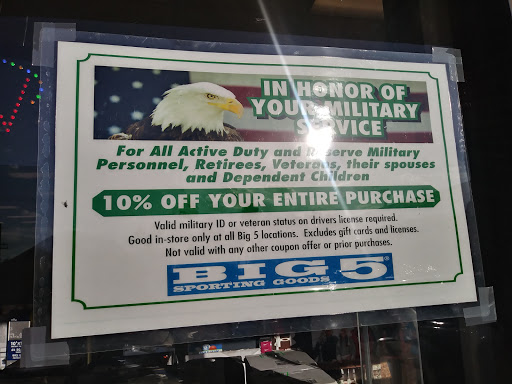 Sporting Goods Store «Big 5 Sporting Goods», reviews and photos, 1573 W Redlands Blvd, Redlands, CA 92373, USA