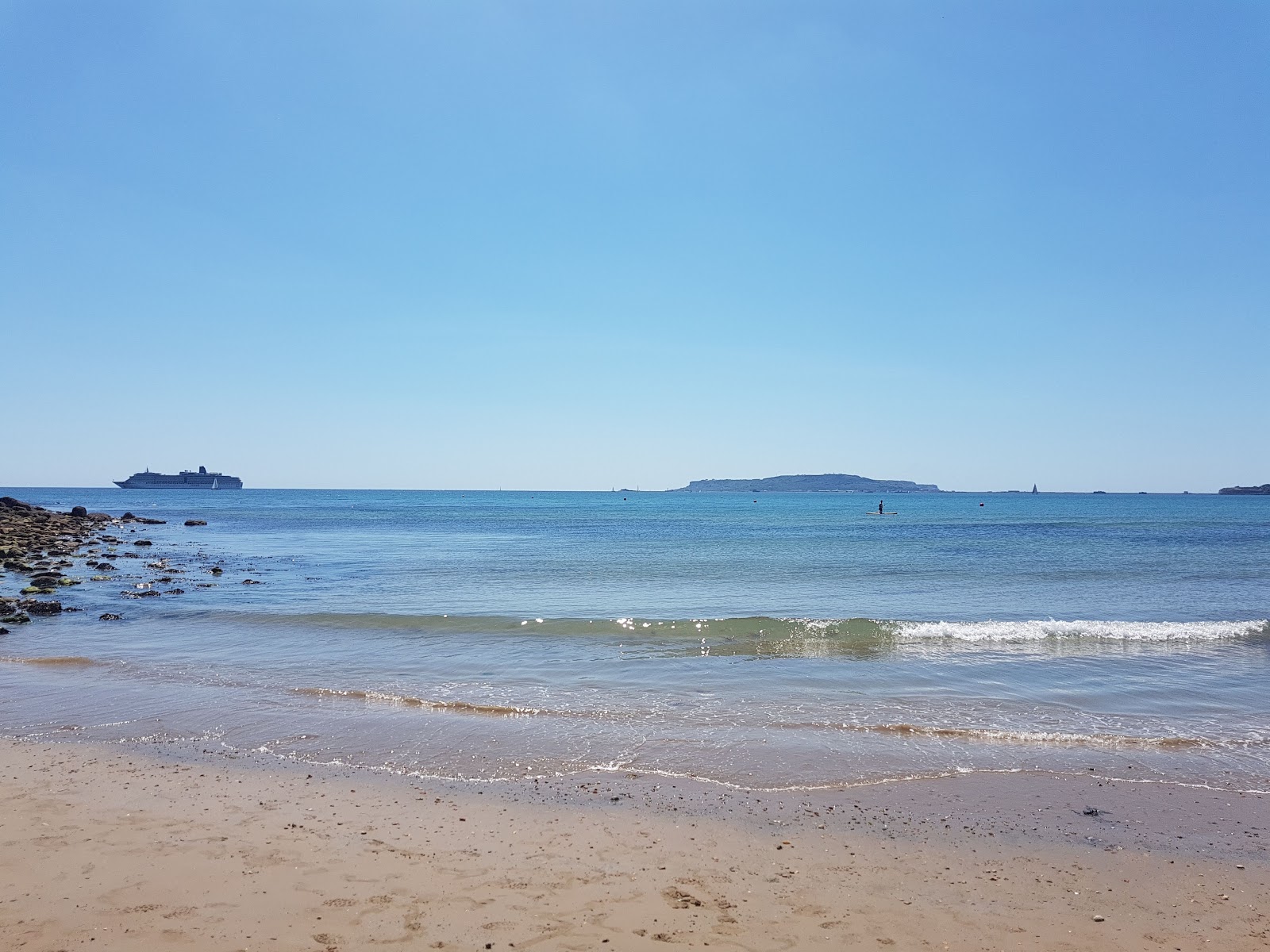 Foto av Bowleaze Cove och bosättningen