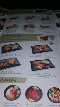 Restaurant japonais Tagawa à Choisy-le-Roi (le menu)
