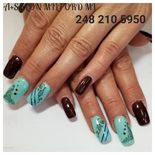Nail Salon «A+Salon, Nails, Hair & Aesthetics», reviews and photos, 219 Clinton St, Milford, MI 48381, USA