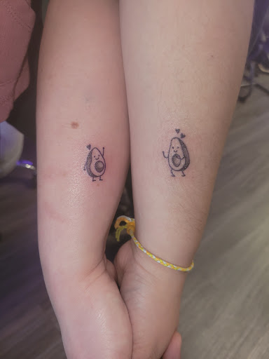 Explore front thigh tattoo ideas for women, creative tattoo ideas in Round Rock, available at Beto Tats