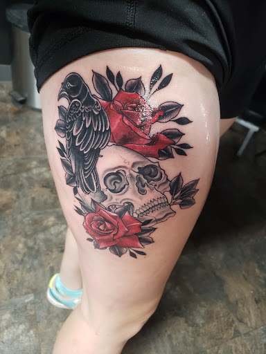 Explore batman tattoo ideas, creative tattoo ideas in Monroe, available at Art Haus Ink