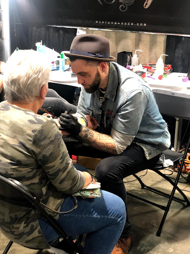 Explore cross tattoos ideas, creative tattoo ideas in Boston, available at Boston Barber & Tattoo Co.