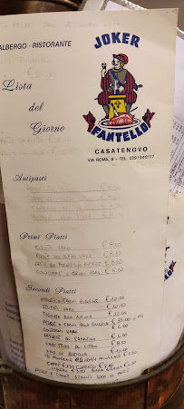Menu / carte de Albergo Ristorante Roma à Casatenovo