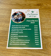 Menu du La Forneria del Lago à Paratico