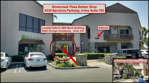 Barber Shop «Stonecreek Plaza Barber Shop (inside H&R Block courtyard)», reviews and photos, 4330 Barranca Pkwy #105, Irvine, CA 92604, USA