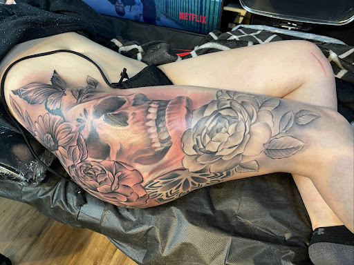 Explore back of knee tattoo ideas, creative tattoo ideas in Prairieville, available at Kingdom Ink Quality Body Art