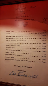 Restaurant Restaurante Bons Tempos à Vila Real (le menu)