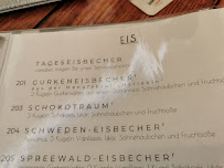 Café Venedig à Lübbenau menu