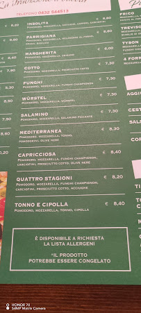Ristorante Piazza Italia à Martignacco menu
