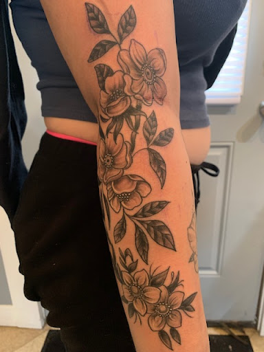 Explore basketball tattoo ideas leg, creative tattoo ideas in Old Orchard Beach, available at Mad Hatters Tattoo Studio