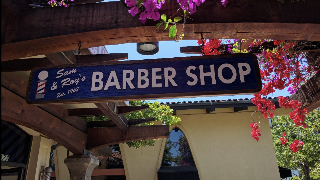 Barber shop in Santa Clara California, Sam & Roy's University Barber