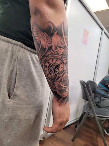 Explore tattoo ideas water, creative tattoo ideas in Plano, available at Karma Ink Tattoos Piercing, Clothing & Jewelry