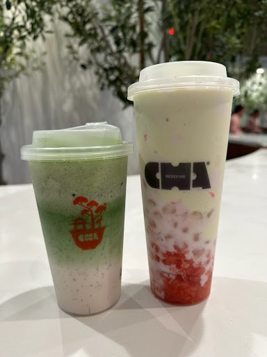 Black sesame matcha and coco avocado