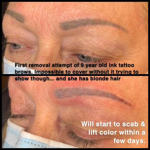 Explore cool hand tattoo ideas, creative tattoo ideas in Peoria Heights, available at BeautiFULL Brows By Jen Microblading - Permanent Makeup Wild Honey Beauty Studio