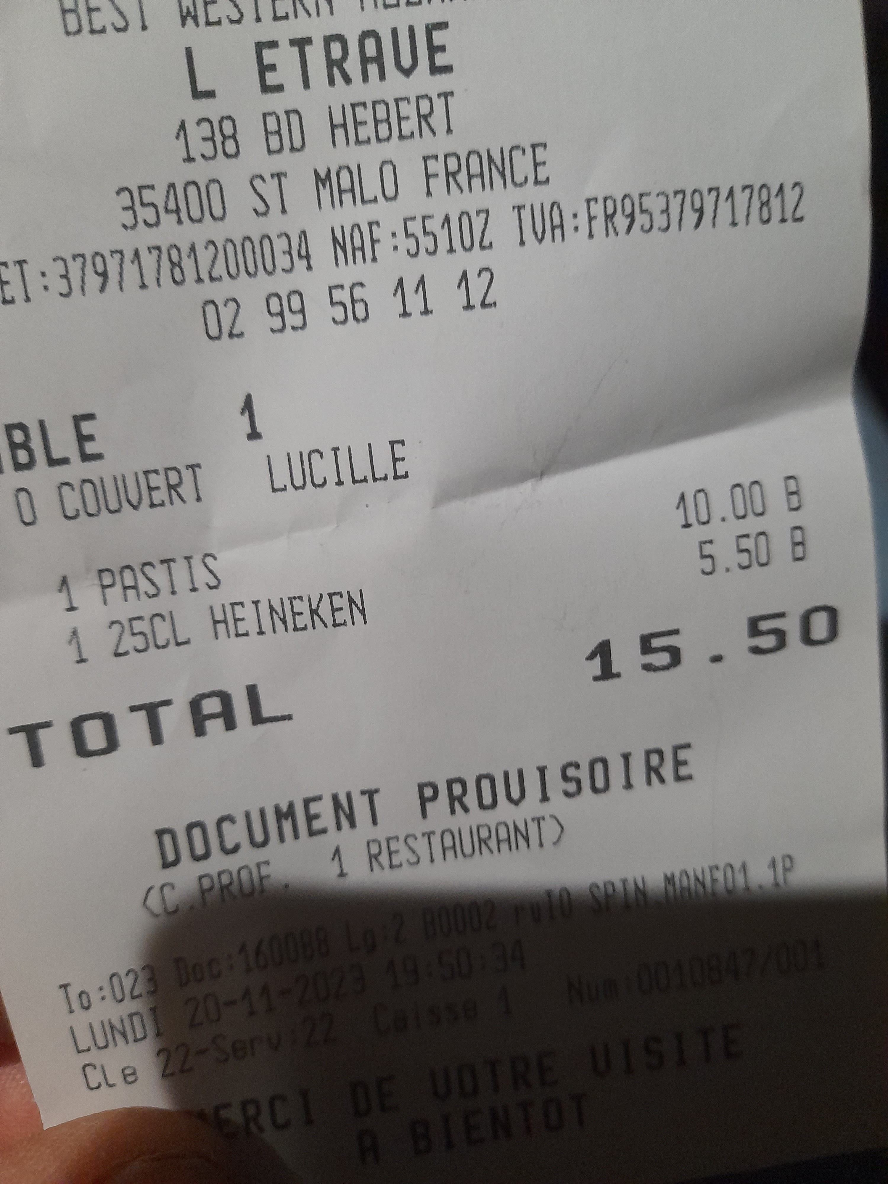 Photo n° 1 de l'avis de Williams.e fait le 21/11/2023 à 12:26