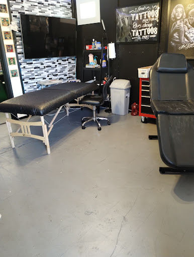 Explore street sign tattoo ideas, creative tattoo ideas in Tacoma, available at Enlightened Eye Tattoo