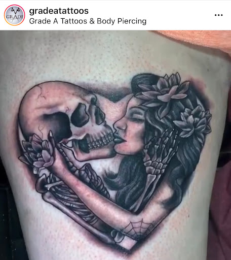 Find lesbian couple tattoos ideas for your next unique tattoo in Fort Wayne at Grade A Tattoos and Body Piercing