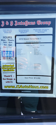 Used Car Dealer «J & S Autohaus Group Mount Holly», reviews and photos, 1847 Burlington-Mount Holly Rd, Westampton, NJ 08060, USA